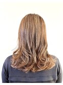 ハイトーン/ブリーチなし/ベージュ/トリートメント/レイヤー
