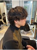 メンズ韓国ヘア　ツイスパ　波巻き ツイストスパイラル