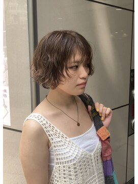 シアン 栄店(CYAN.) ブリーチショートに顔まわりレイヤーパーマ☆
