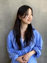 エクテ(ecouter)&nbsp;ダークブラウン暗めカラーニュアンスウェーブロングヘア