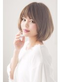大人可愛い　ショートボブ×ベージュ　[八王子]ROCCO