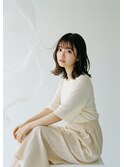 ミディアムヘアー/チャコールグレー/白髪染め/髪質改善/越谷