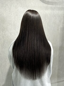 ラック(LUCK) ダークブラウン/船橋/くすみベージュ/細めハイライト