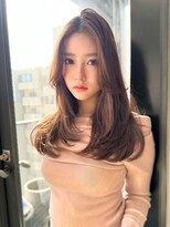 アンジェリカ 名古屋店(ANGELICA)&nbsp;ANGELICA  内巻きレイヤーロング ベビーピンクブラウン