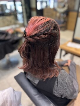 ケンジ 南林間(KENJE) ボブ×お呼ばれ×ハーフアップ【南林間】