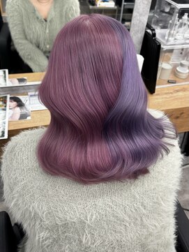 チェリーレッド×ラベンダー/デザインカラー