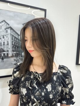 ガレリアエレガンテ 栄店(GALLARIA Elegante) ハイライト/地毛ハイライト/白髪ぼかし/ロングレイヤー