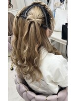 アチーブ エムプラス 茶屋町店(Achieve m +)&nbsp;立体リボン×ハーフツイン