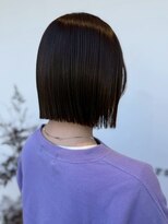 ナチュラル ヘアーデザイニング(Natural hair designing) 極上艶髪タイトボブ/ミニボブ/平行ボブ/大人女子/ダークブラウン