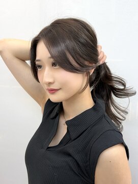 ヴェイン 渋谷(vain) 顔まわりハッシュカットダークブラウン20代