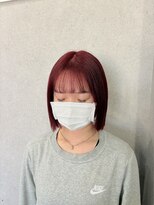 ヘアーディア みどり店(Hair...DiA)&nbsp;ミニボブ×カシスレッド