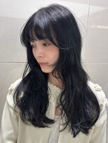 ピークアブー ワン(PEEK-A-BOO ONE)&nbsp;フェイスレイヤー　暗髪　ロング　地毛風カラー