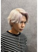 51. ダウンバング/メンズ/ブリーチ/ダブルカラー
