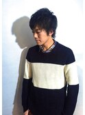 無造作マッシュ【五反田】<理容室>/メンズ/ショート/個室>