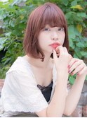 ラズベリーピンクのガーリーボブ☆relain青山