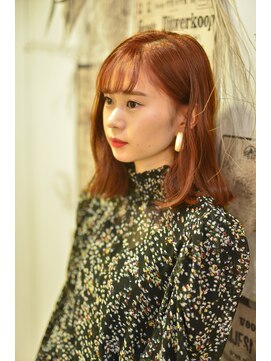 ヘアーサロン 6(hair salon) クリアオレンジ×ロブ