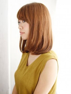 ヘアメイク ナル(hair make nalu) ツヤブラウンの内巻きワンカール