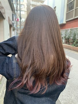 フラット 千葉(Flat.) 毛先のみパープルグラデーション【千葉】