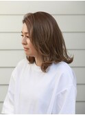 【Lana 小平】かきあげウェーブミディ◇