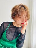 ACE横浜　透明感ベージュ×カールバング