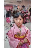 七五三 ヘアセット 崩れない 3歳 7歳 茨城 水戸 大工町