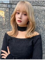 ロンドプロフィール 浦和(Lond profil)&nbsp;ボブウルフ、グレージュカラー