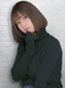 縮毛矯正＋カット+THROWカラー+毛髪保護　￥13800