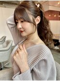 【wixy mimi/栄 矢場町/KOU】結んでも可愛い韓国風顔まわり