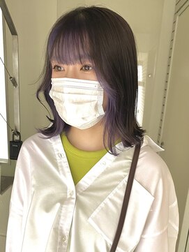 サクラ オモテサンドウ(SAKURA) 周りと差をつけるボブのフェイスフレーミングパープル　表参道