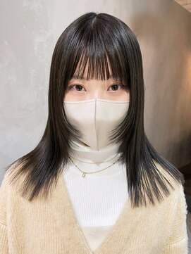 アイティーバイアルバム 松戸店(IT by ALBUM) オリーブグレージュフェイスレイヤーロング_ガーリー_ba444401