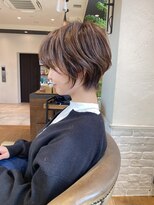 白髪ぼかしハイライト/絶壁解消/ひし形大人ショートボブ/聖