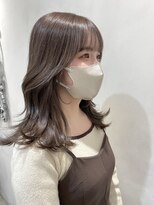 ザックラフィネ(ZACC raffine)&nbsp;グレーベージュ/ミディアムレイヤー/シースルーバング