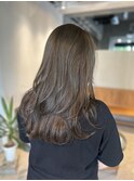 たっぷりレイヤー、カーキアッシュブラウン