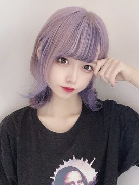 ゲーム 渋谷店(GAME) ダブルカラーピンクベージュケアブリーチハイトーン髪質改善