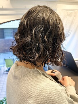 ラレイ ハラジュク(Lalei harajuku) 【白石】ボブパーマ/毛先スパイラルパーマ/レディースパーマ