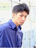 シンプルツーブロックショート