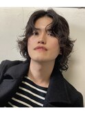 グランジパーマ×サーフカール×センターパート×アメカジ