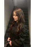 オリーブベージュ×ロング