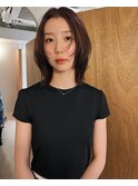 ミディアム×顔まわりレイヤー