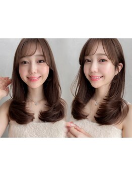 【透明感カラー×レイヤーカット】で今どき可愛く♪丁寧なカウンセリングで“似合う”を発見！