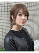 ロンドリゼル 札幌(Lond RiseL)&nbsp;くすみベージュ/ショート/前髪/レイヤー/髪質改善/縮毛矯正/札幌