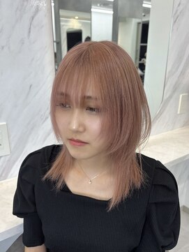 ラピス 新宿(Lapis) 【Lapis新宿】ピンクベージュ×レイヤー