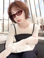 スタニング 渋谷(STUNNING.)&nbsp;レイヤーボブ/切りっぱなしボブ#外はねボブ#ブラウンカラー