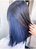 インナーカラー/ブルーラベンダー/デザインカラー/仙台/広瀬通