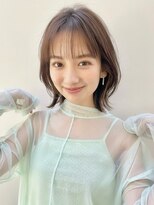 ファナ(fha-na)&nbsp;☆シースルーバング　大人気のくびれヘア ミディアムレイヤー☆