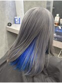 グレーシルバー×ブルー
