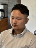短髪フェードアップバング【倉敷メンズカット専門店/美容院】