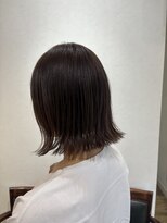 ル ジャルダン 戸塚店(le jardin)&nbsp;艶感ブラウンで叶う大人の切りっぱなしボブ