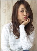脱力系ゆるウェーブ☆セミロングスタイル
