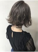 【LUNON】外ハネルーズボブ×ルミエールシルバー